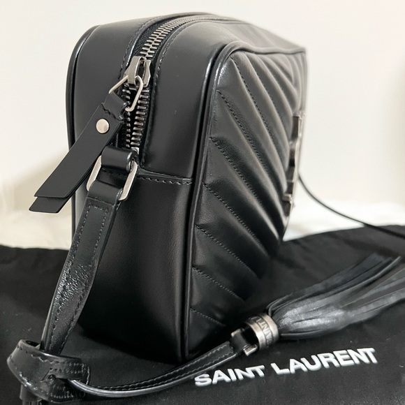 Saint Laurent Lou Matelassé Calfskin Chevron Leather Medium Camera Bag - Picture 6 of 15